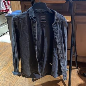 Primark grey denim shirt